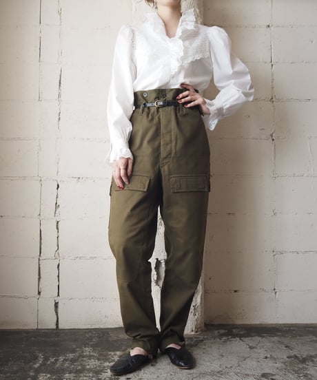 Frilled Collar Puff Sleeve Blouse WH