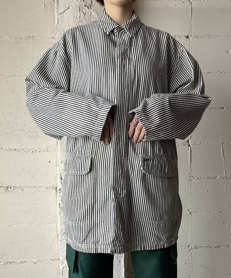 TOMMY HILFGER Stripe Shirt Jacket WHBK