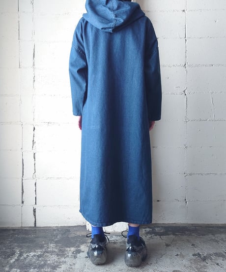 Hooded Denim Dress BL