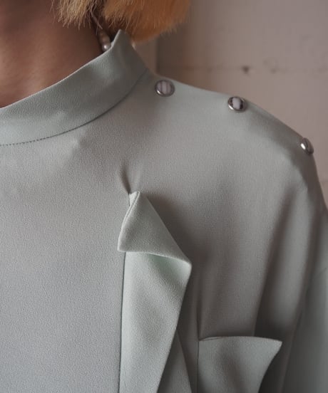 TOGA PULLA Frill Design Shirt LGN