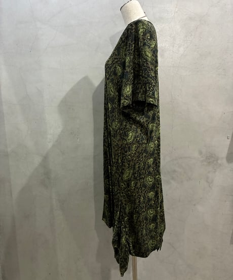 ZUCCa Botanical Pattern Handkerchief Hem Dress KAGN