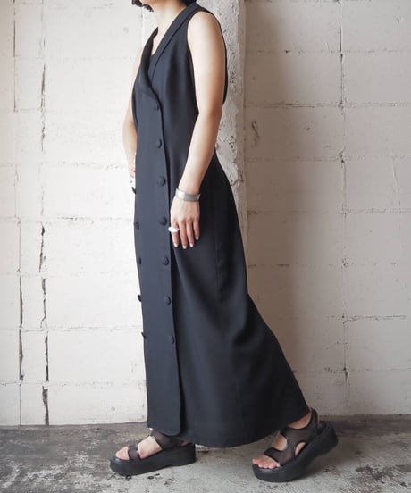 Double Breasted Tight Dress BK