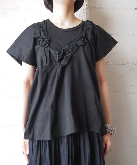 tricot COMME des  Garçons 3D Flower Tee BK