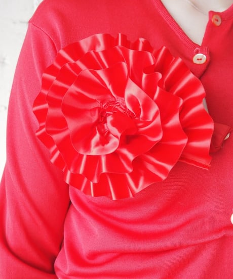 REMAKE Frilled Flower Cardigan RE