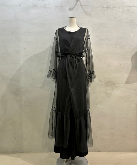 Sheer Tulle Robe BK