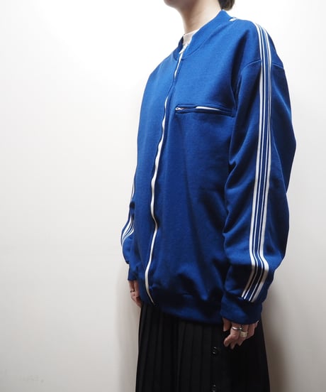 Front Pocket Design Track Jacket BLWH