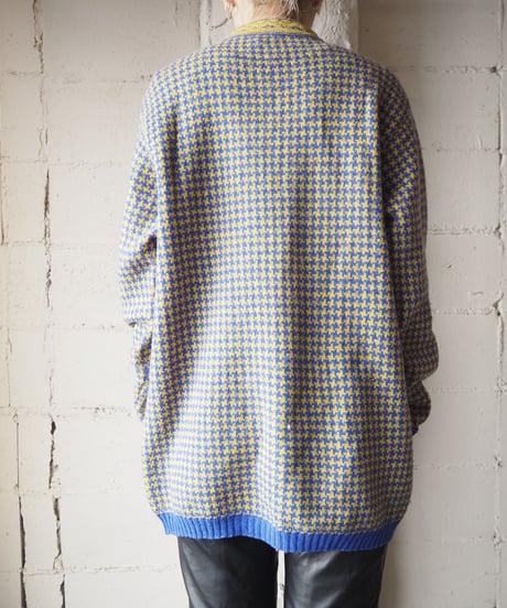Mock Neck Pattern Knit BLYE