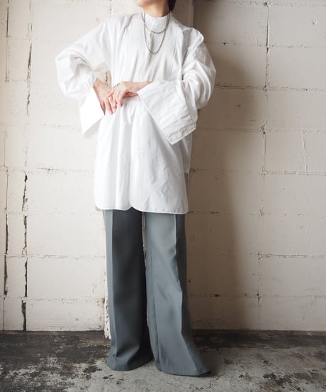 1950’s-60’sUSA ARROW Pleated Bosom Shirt WH