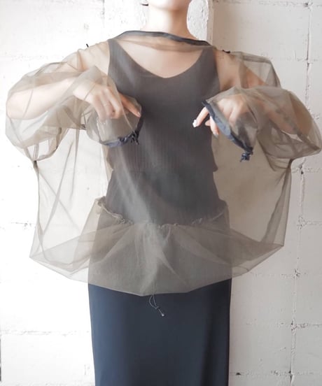 Bicolor Sheer P/O Jacket KA BL