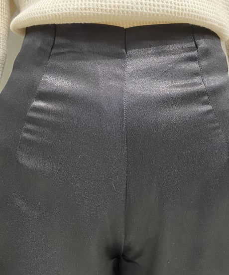 Satin Wide Pants BK