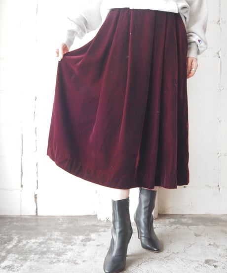Ralph Lauren Velvet Tuck Skirt RE