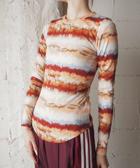 Tie Dye Spandex Mix Cut Sew WHBURLBL