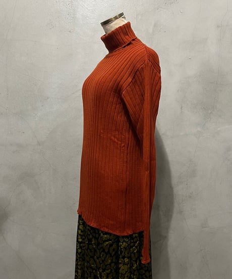 Rib Turtle Neck Knit TER
