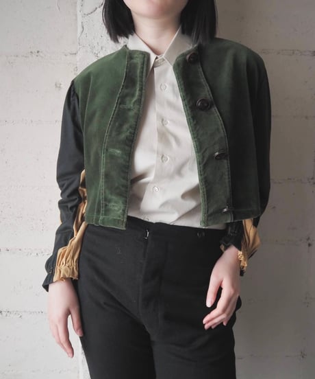 Handmade Bicolor Velour Jacket GN