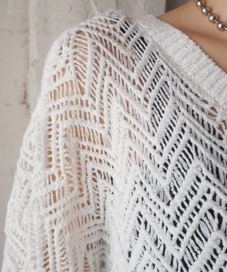 DKNY Crochet Knit WH