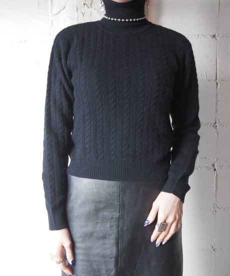 Ralph Lauren Turtle Neck Cable Knit NV