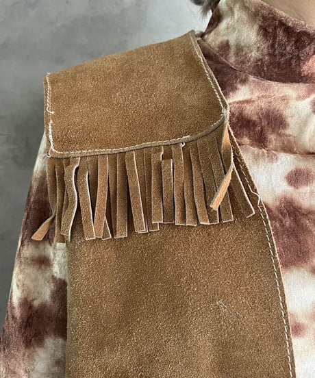 Suede Fringe Vest  BE