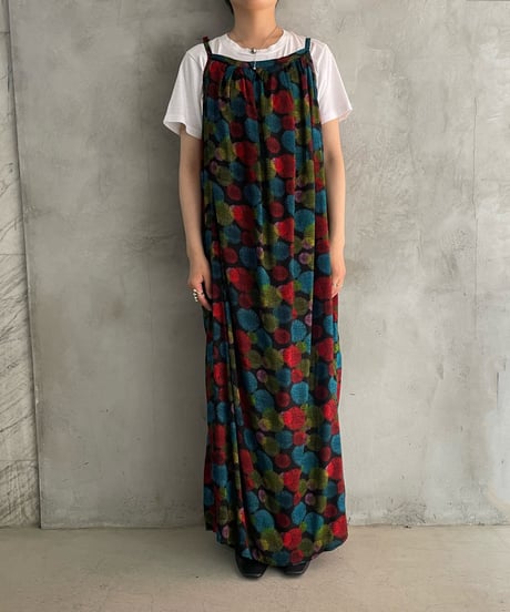 Pattern Camisole Dress BKREBL