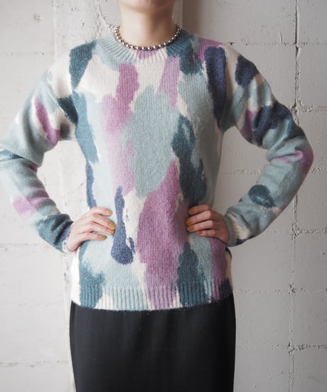 Painted Pattern Sweater LBLPUR