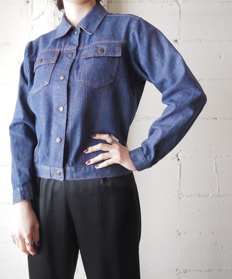 1960~70's Bat Dye Denim Jacket NV