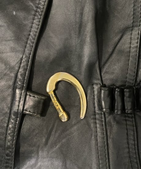 Front Design Leather Jacket BK