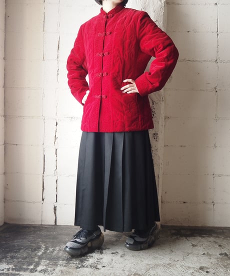 Quilted Velour China Jacket RE