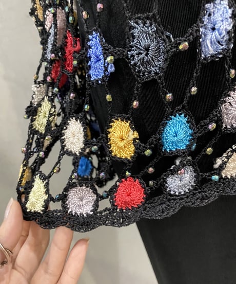 Colorful Crochet Cardigan BK