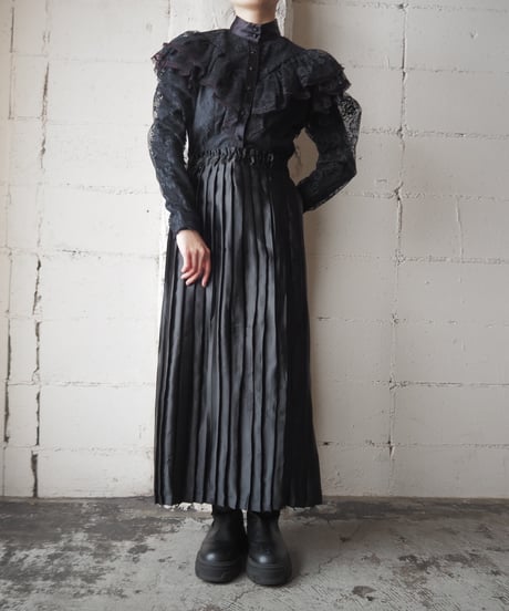 Frill Lace Blouse BK