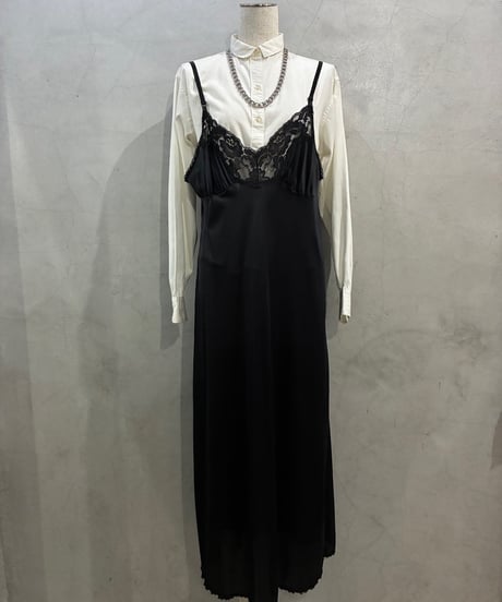Lace Trim Camisole Dress BK