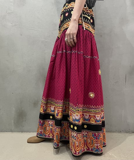 Embroidery Batic Flared Skirt BKPI