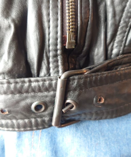 Leather Short Riders Jacket BK