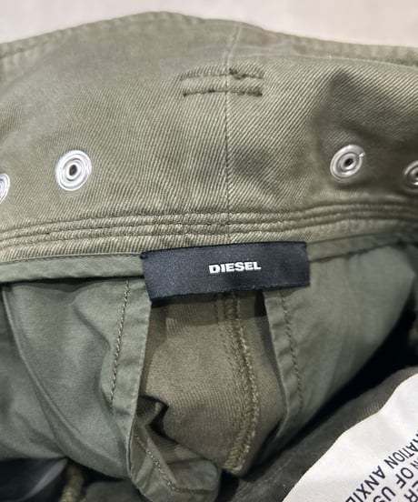 DIESEL Side Slit Wide Tuck Pants KA