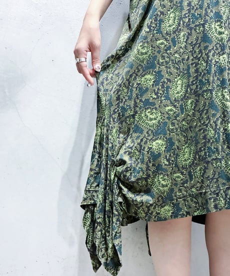 ZUCCa Botanical Pattern Handkerchief Hem Dress KAGN
