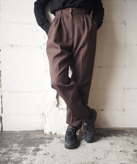 Stripe Tuck Pants BR
