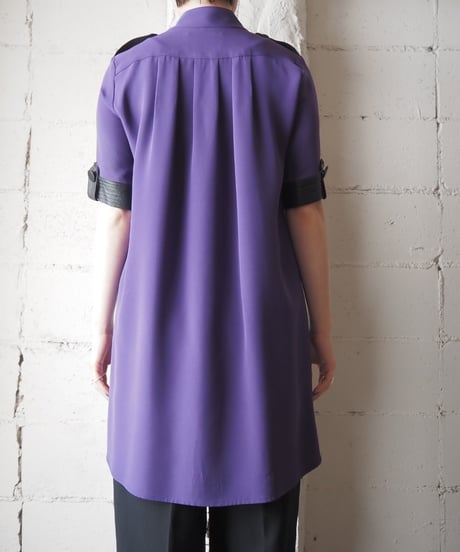 Sea NEW YORK Leather Belt Design Mini Dress PUR