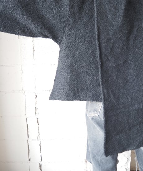 Poket Design Wool Jacket BK
