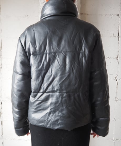 Fake Leather Down Jacket BK