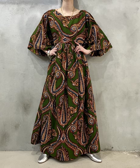 Indian Batik Short Sleeve Dress GRBR