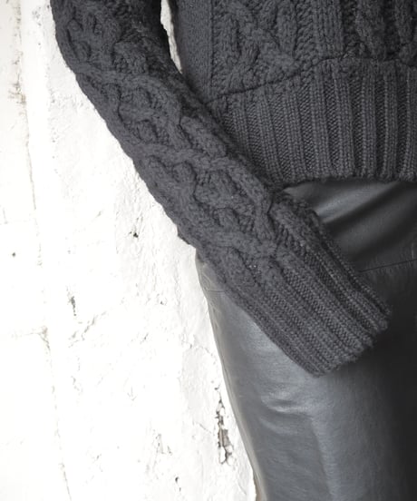 Remake Cropped Fisherman Piece Dyeing BK