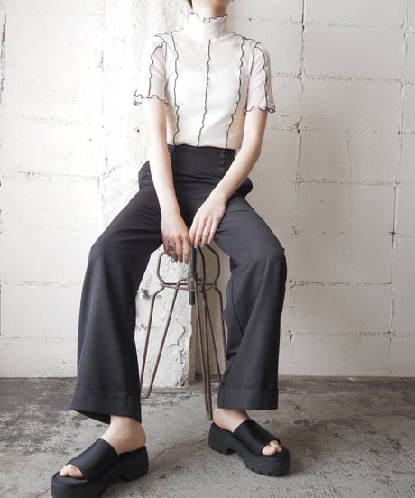 【Orfeo ORIGINAL】Stitch Cutsewn s/s BK×IV