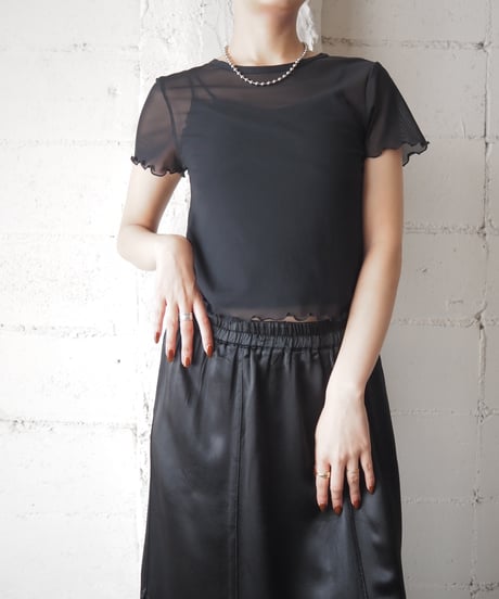 S/S Sheer Tee BK