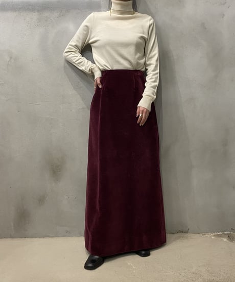 Corduroy Tight Skirt BUR