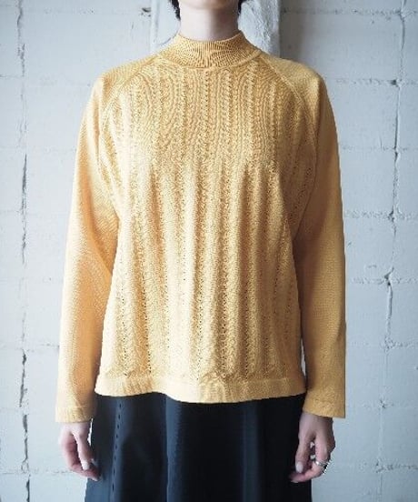 Mock Neck Pattern Knit YE