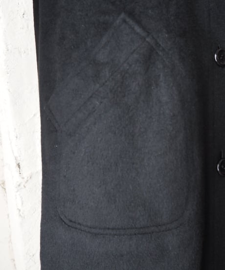 Stand Collar Cashmere Coat BK