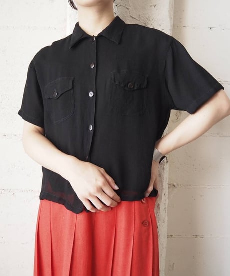 1980's S/S Layered Shirt BK