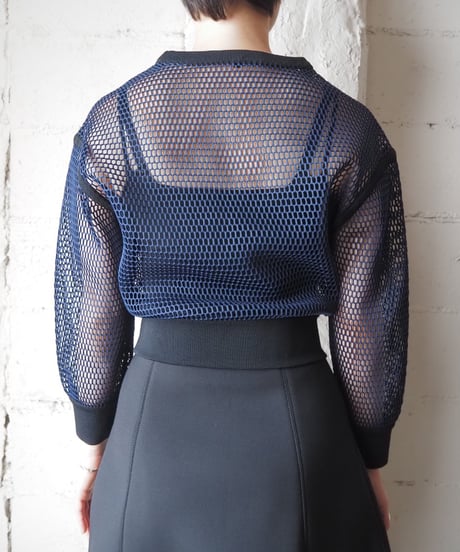OHNE TITEL Mesh Knit Pullover NVBK