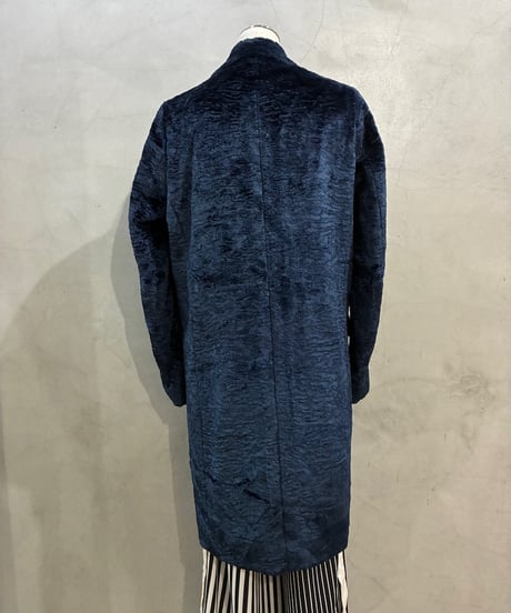 MSGM Velvet Chester Coat NV