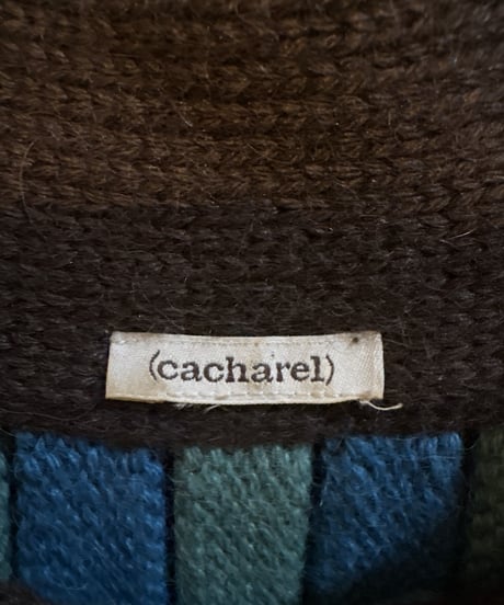 1980's cacharel Front Ribbon Stripe Knit BRLBLLGN