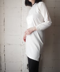1960-70's Euro Small Pattern Bosom Pullover Long Cutsewn WH
