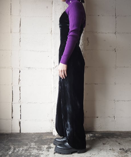 Velour Camisole Dress BK